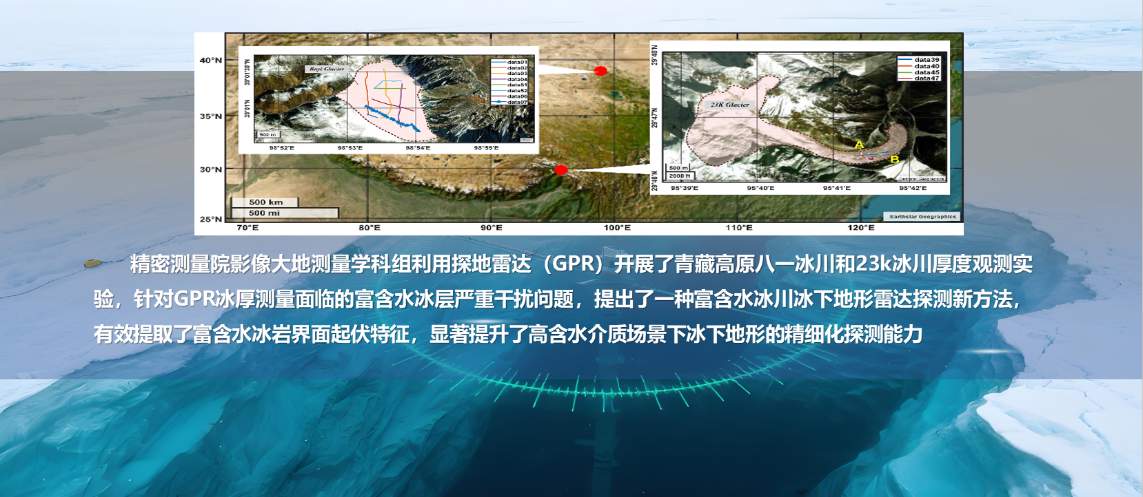 凯发K8在富含水冰川冰下地形雷达探测研究方面取得新进展